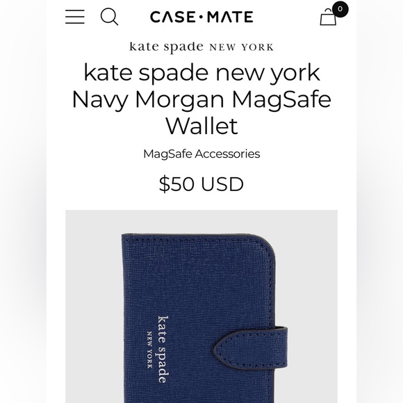 New in box kate spade new york
Navy Morgan MagSafe
Wallet - Picture 6 of 6